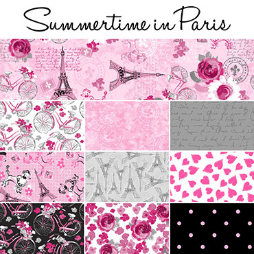 ткани для пэчворка summertime in Paris